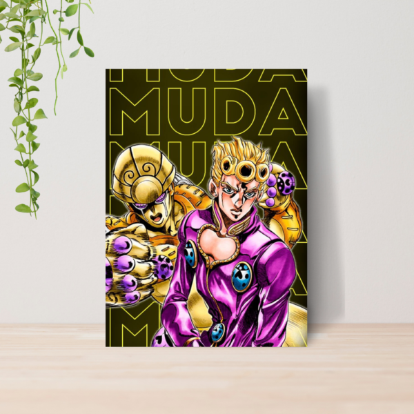 Quadro Jojo Bizarre Adventure Anime A4 | Placa MDF 10