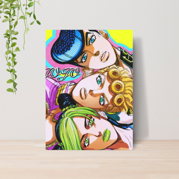 Quadro Jojo Bizarre Adventure Anime A4 | Placa MDF 15