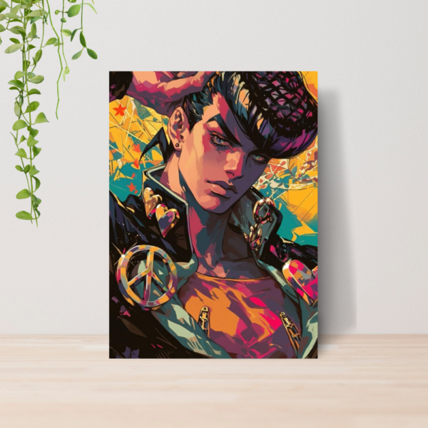 Quadro Jojo Bizarre Adventure Anime A4 | Placa MDF 16