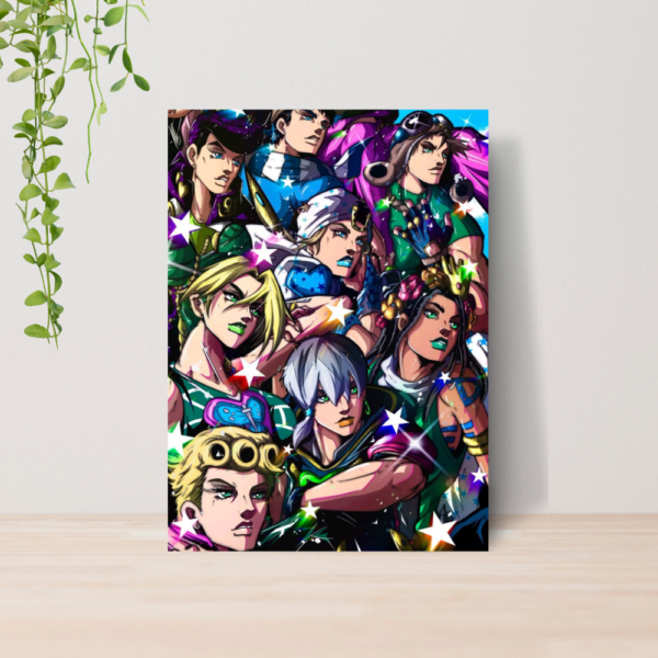 Quadro Jojo Bizarre Adventure Anime A4 | Placa MDF 07
