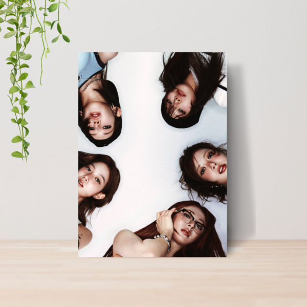 Quadro Le Sserafim Kpop Girl Group A4 | Placa MDF 02