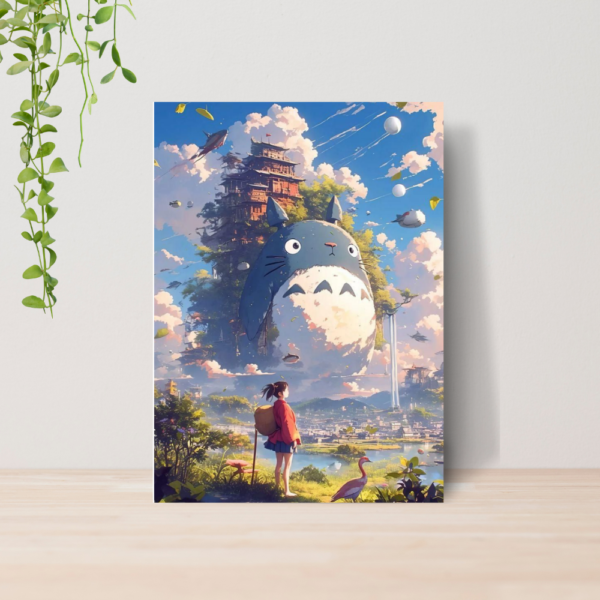 Quadro Meu Amigo Totoro Anime A4 | Placa MDF 02