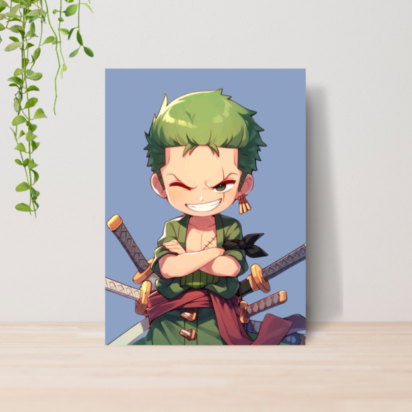 Quadro One Piece Anime A4 | Placa MDF 10