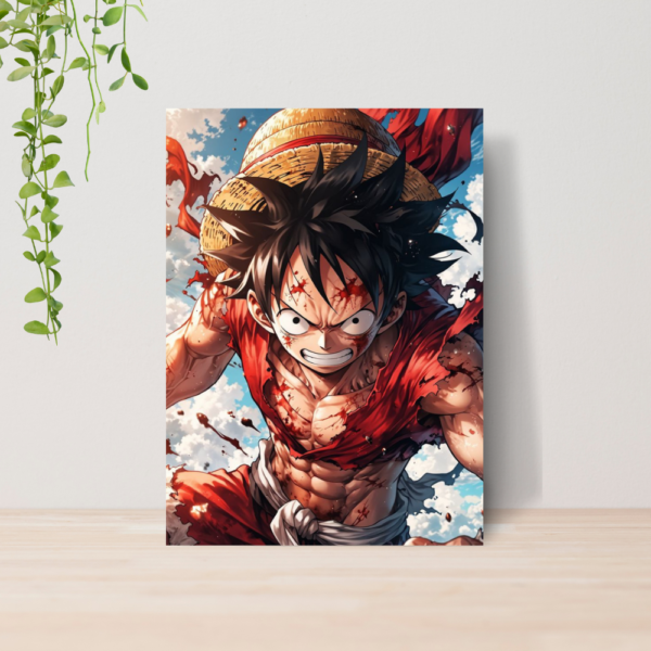 Quadro One Piece Anime A4 | Placa MDF 12