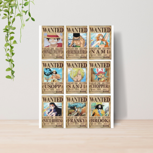 Quadro One Piece Anime A4 | Placa MDF 19