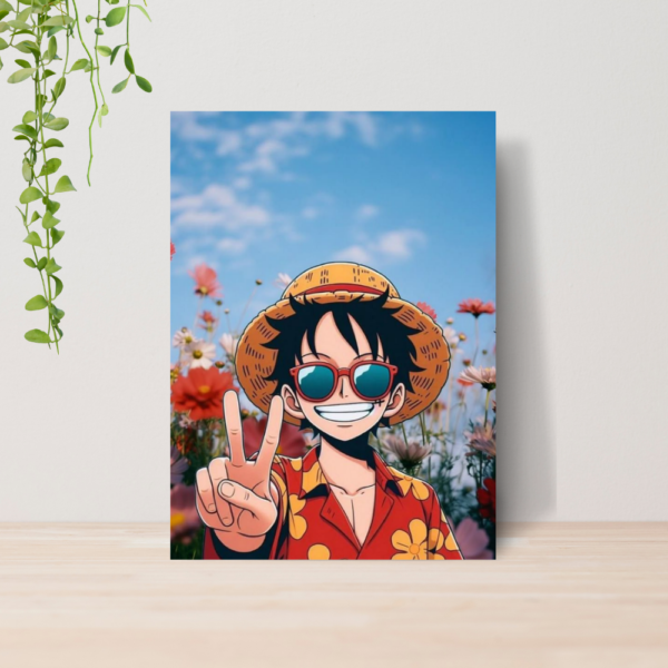 Quadro One Piece Anime A4 | Placa MDF 20