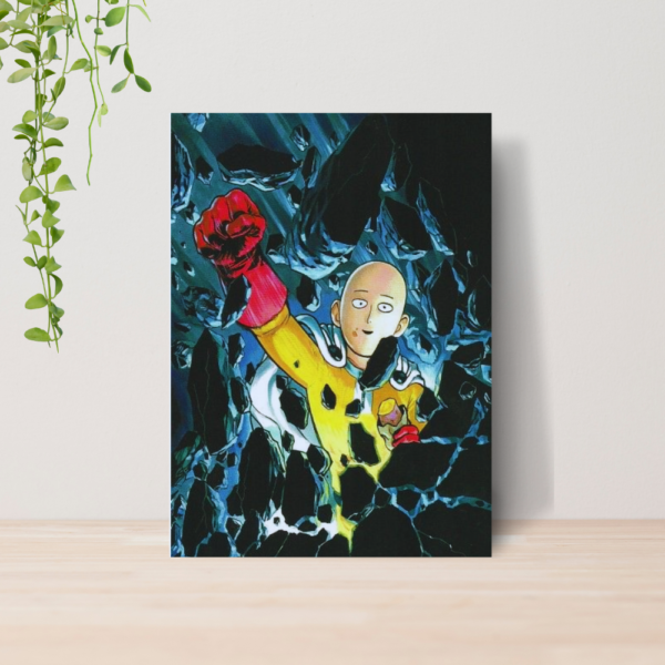 Quadro One Punch Man Saitama Anime A4 | Placa MDF 05