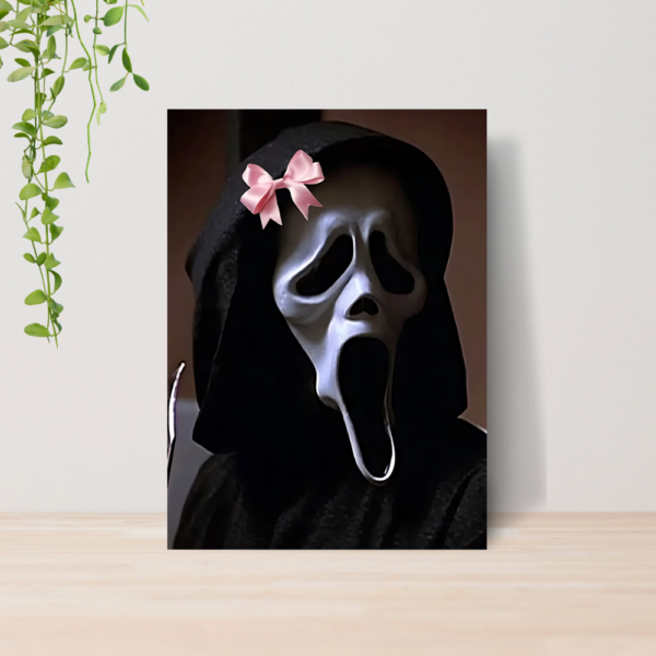 Quadro Ghost Face Panico Terror A4 | Placa MDF 10