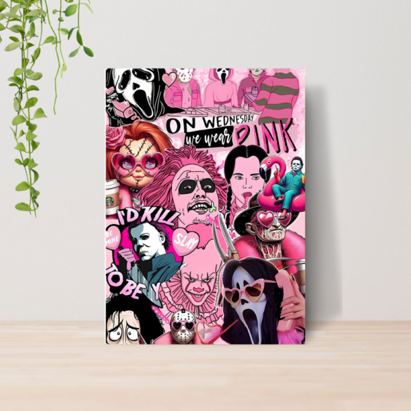 Quadro Ghost Face Panico Terror A4 | Placa MDF 12
