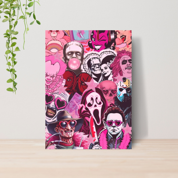 Quadro Ghost Face Panico Terror A4 | Placa MDF 03