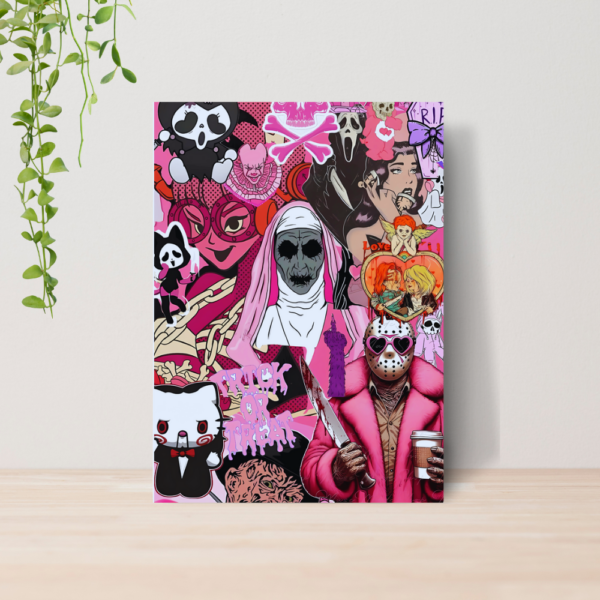 Quadro Ghost Face Panico Terror A4 | Placa MDF 05