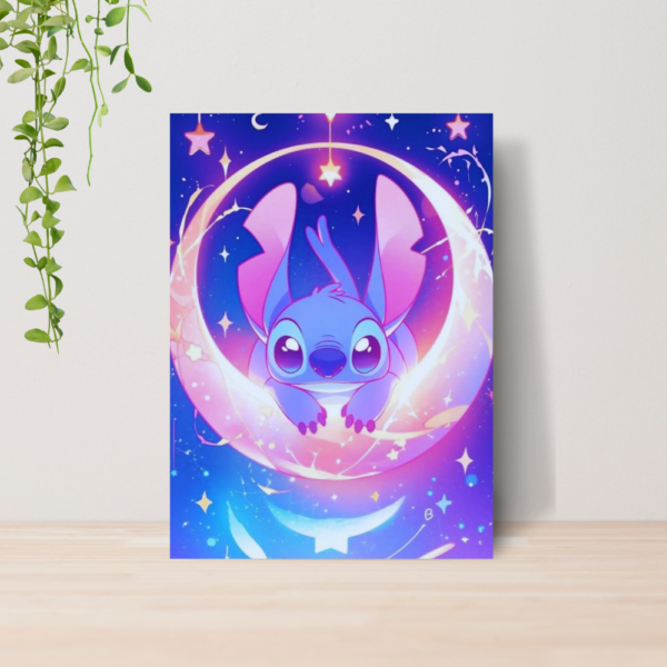 Quadro Lilo e Stitch Infantil A4 | Placa MDF 01
