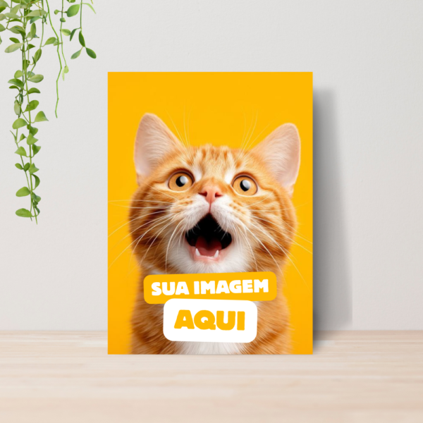 Quadro Decorativo Personalizado Foto Frase Presente A4 MDF