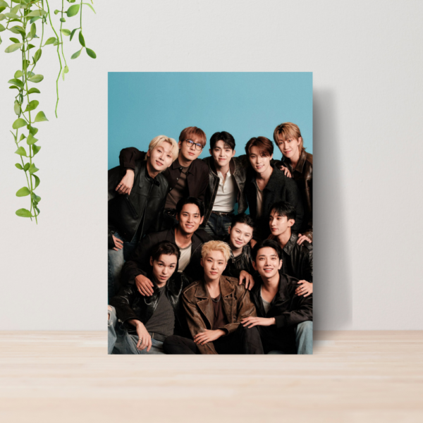 Quadro Seventeen Kpop Boy Group A4 | Placa MDF 04
