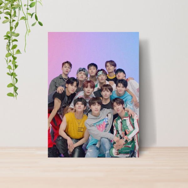 Quadro Seventeen Kpop Boy Group A4 | Placa MDF 06
