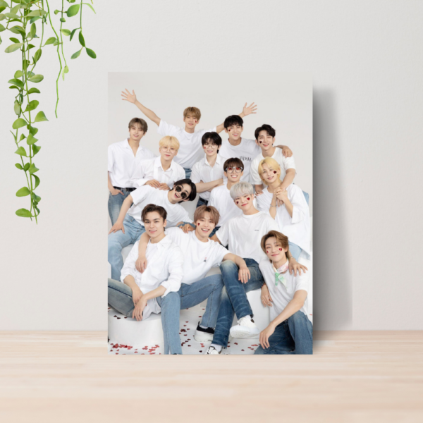 Quadro Seventeen Kpop Boy Group A4 | Placa MDF 07