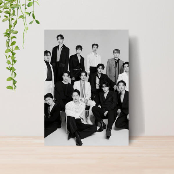 Quadro Seventeen Kpop Boy Group A4 | Placa MDF 08
