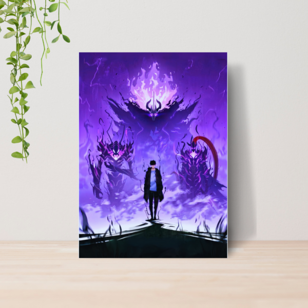 Quadro Solo Leveling Anime A4 | Placa MDF 01