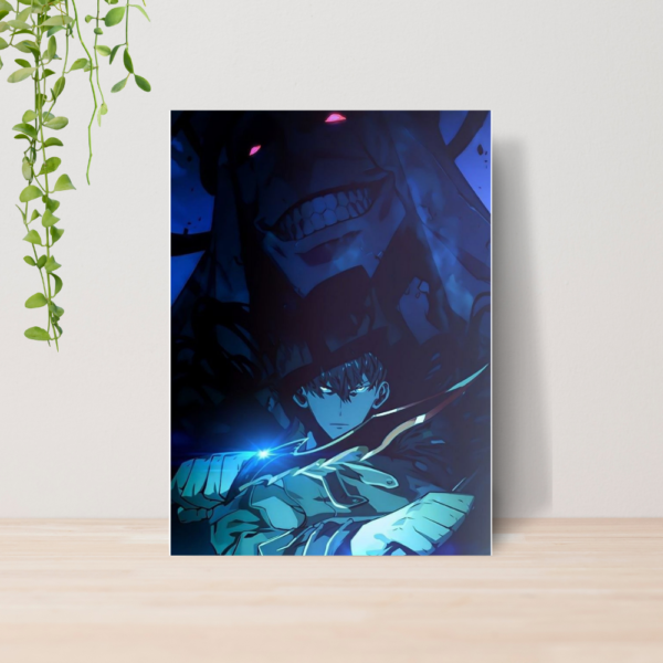 Quadro Solo Leveling Anime A4 | Placa MDF 13