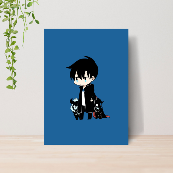 Quadro Solo Leveling Anime A4 | Placa MDF 17
