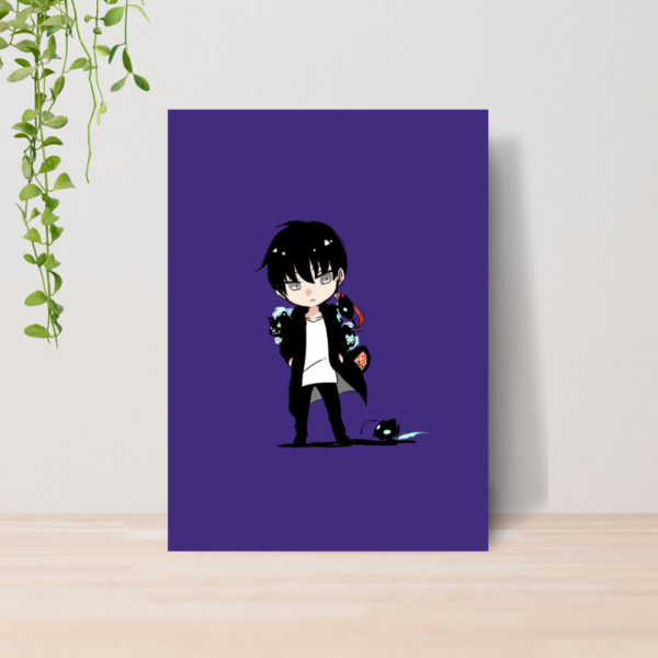 Quadro Solo Leveling Anime A4 | Placa MDF 18