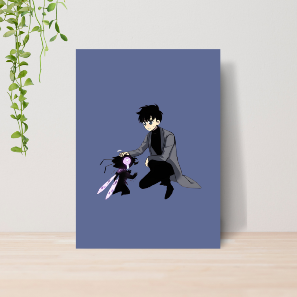 Quadro Solo Leveling Anime A4 | Placa MDF 20