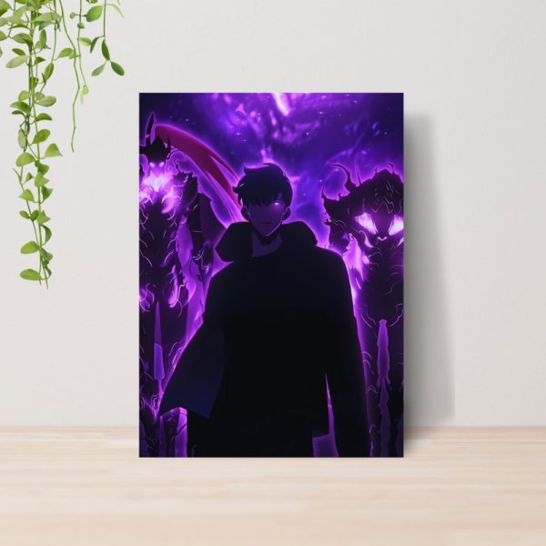 Quadro Solo Leveling Anime A4 | Placa MDF 06