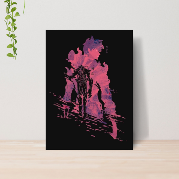 Quadro Solo Leveling Anime A4 | Placa MDF 07