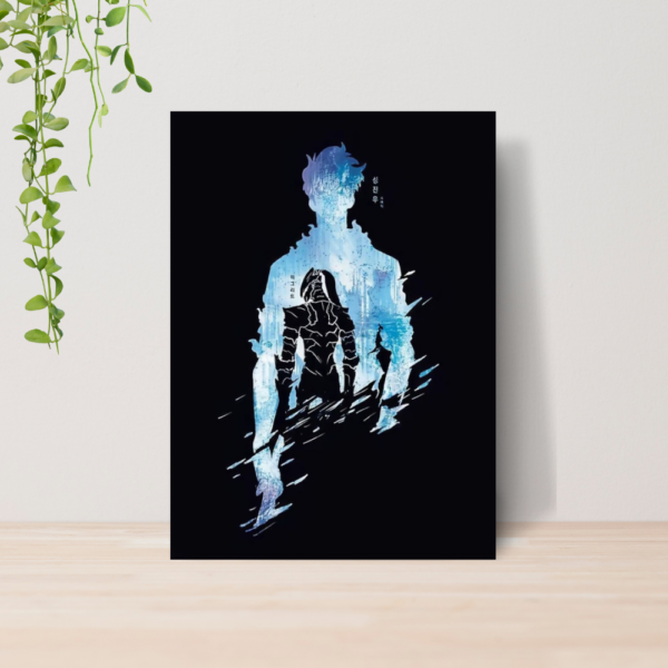 Quadro Solo Leveling Anime A4 | Placa MDF 08