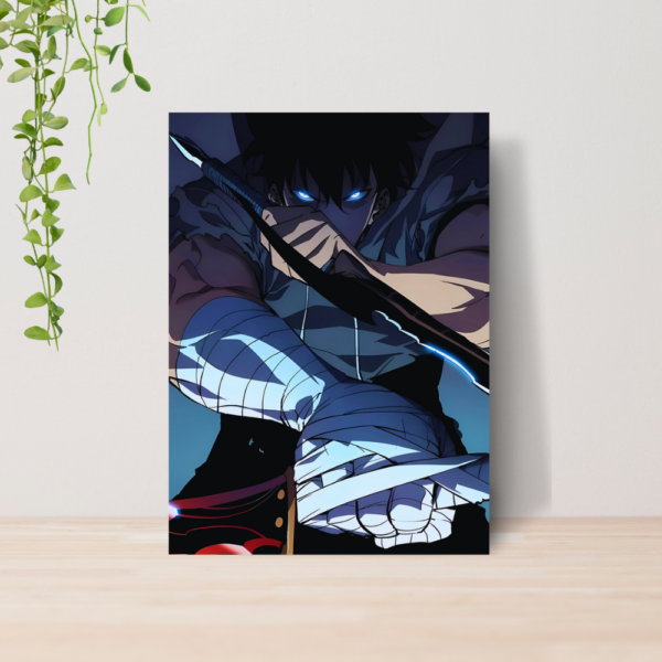 Quadro Solo Leveling Anime A4 | Placa MDF 09