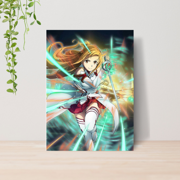 Quadro Sword Art Online SAO Anime A4 | Placa MDF 14