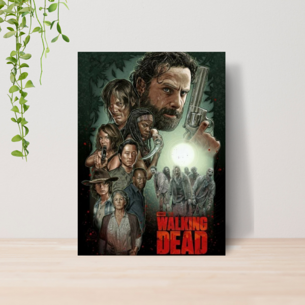 Quadro Decorativo The Walking Dead Serie Tv Zumbi A4 MDF 04