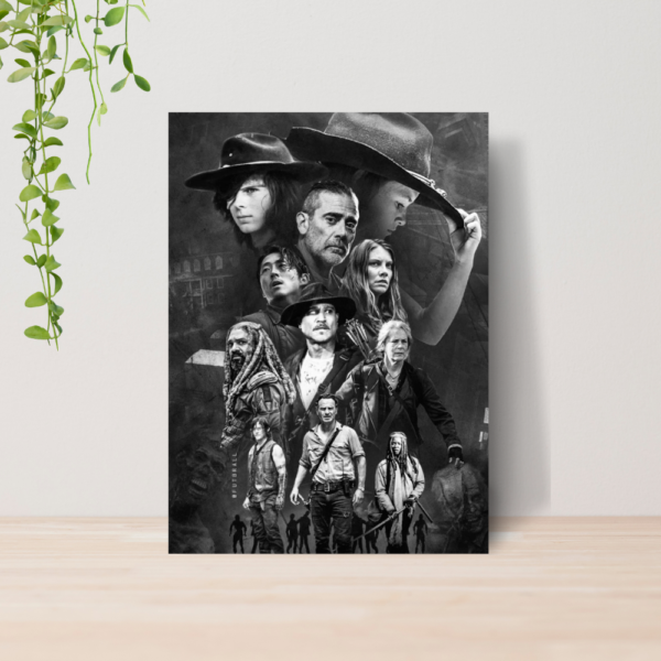 Quadro Decorativo The Walking Dead Serie Tv Zumbi A4 MDF 06