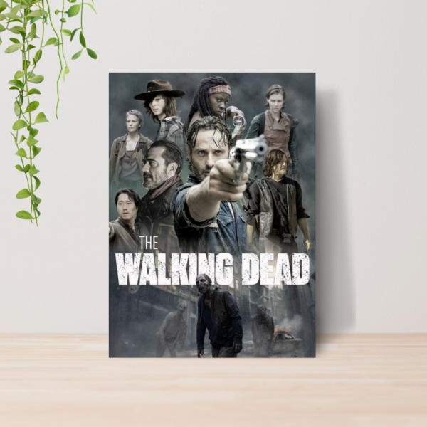 Quadro Decorativo The Walking Dead Serie Tv Zumbi A4 MDF 07