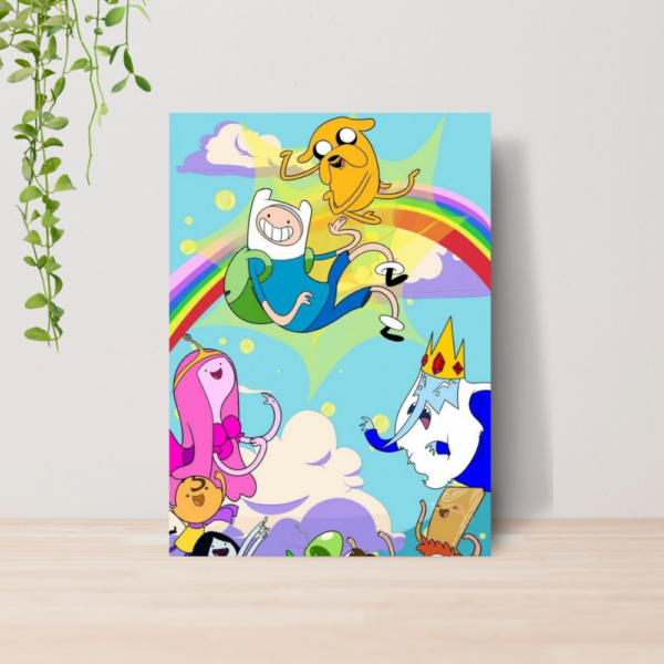 Quadro Decorativo Hora De Aventura Desenho A4 MDF 10