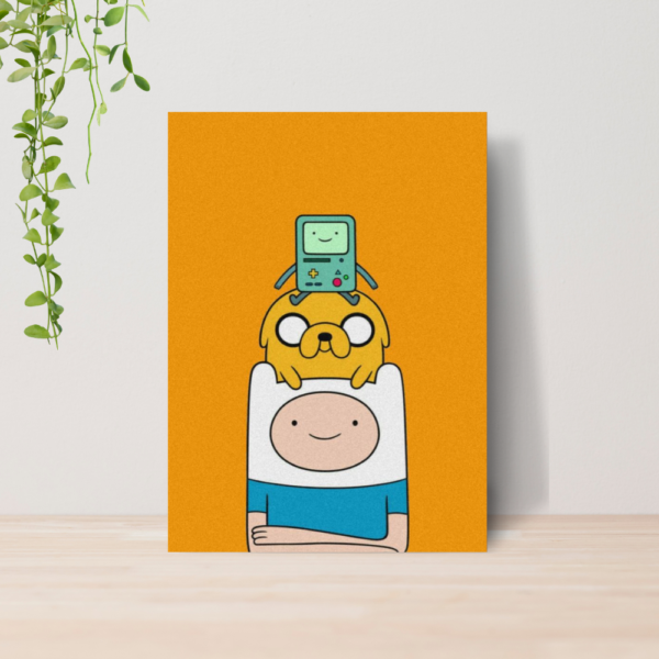 Quadro Decorativo Hora De Aventura Desenho A4 MDF 03
