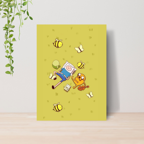Quadro Decorativo Hora De Aventura Desenho A4 MDF 07