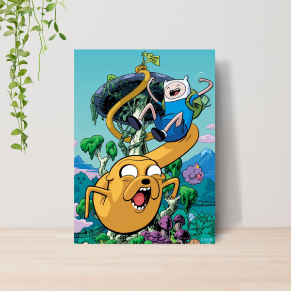 Quadro Decorativo Hora De Aventura Desenho A4 MDF 09
