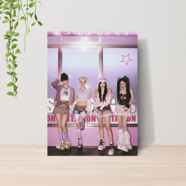 Quadro Aespa Kpop Girl Group A4 | Placa MDF 04