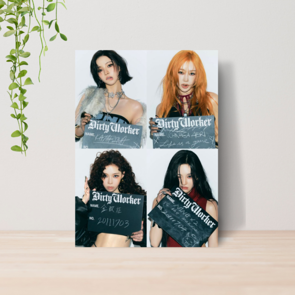 Quadro Aespa Kpop Girl Group A4 | Placa MDF 05