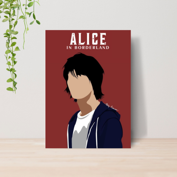 Quadro Decorativo Alice In Borderland Serie A4 MDF 03