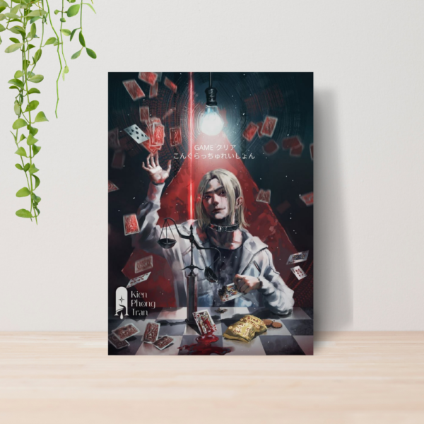 Quadro Decorativo Alice In Borderland Serie A4 MDF 04