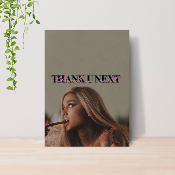 Quadro Ariana Grande Pop Music Cantora A4 | Placa MDF 08