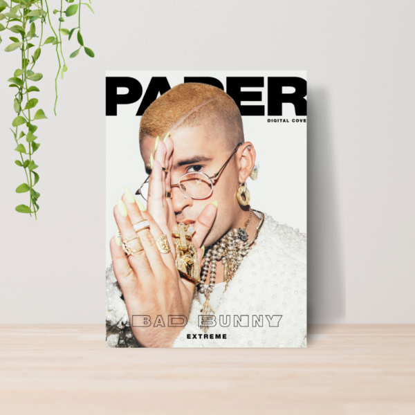 Quadro Bad Bunny Reggaeton Trap Music A4 | Placa MDF 09