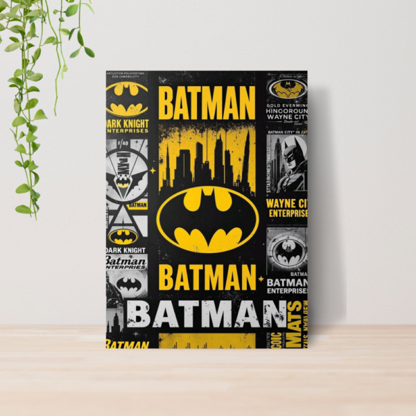 Quadro Batman DC Comics Heroi A4 | Placa MDF 10