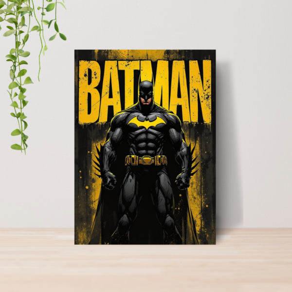 Quadro Batman DC Comics Heroi A4 | Placa MDF 03