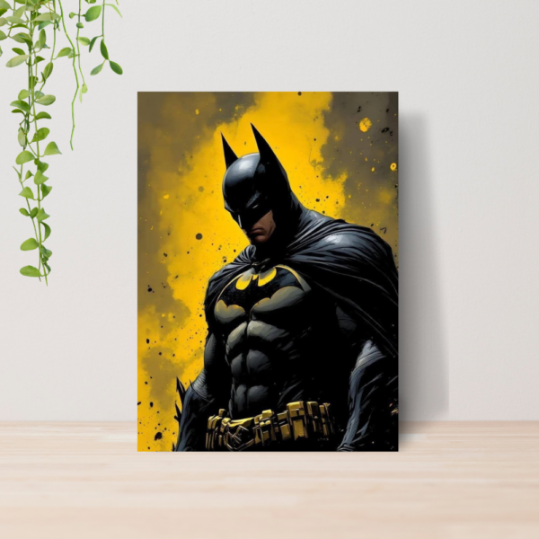 Quadro Batman DC Comics Heroi A4 | Placa MDF 04