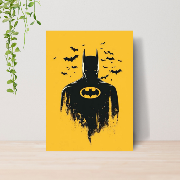 Quadro Batman DC Comics Heroi A4 | Placa MDF 06