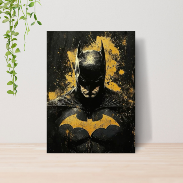 Quadro Batman DC Comics Heroi A4 | Placa MDF 08