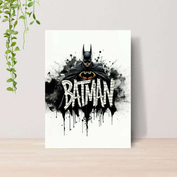 Quadro Batman DC Comics Heroi A4 | Placa MDF 09